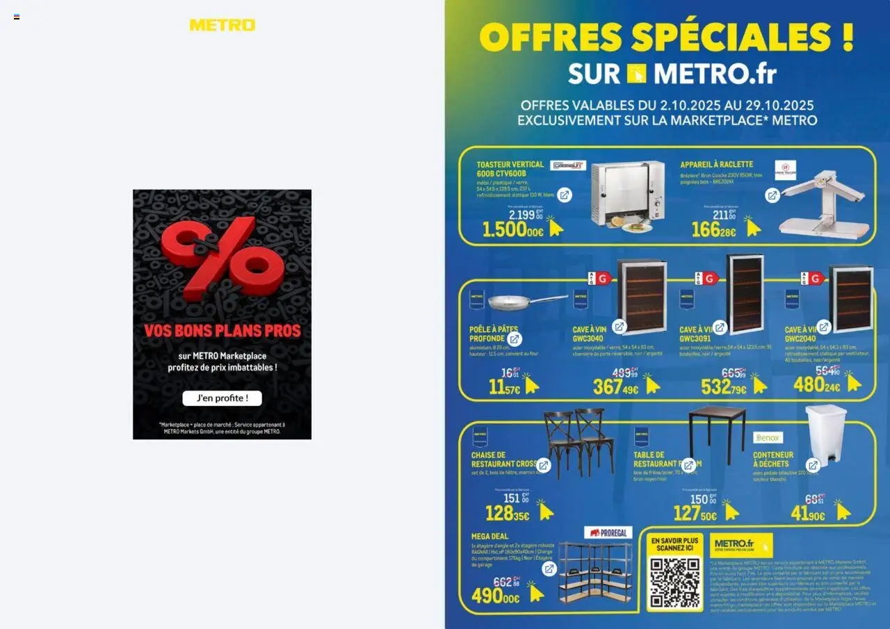 METRO - Offres spéciales - Exclusivités Marketplace - page 1 - valable à partir du 02/10/2025