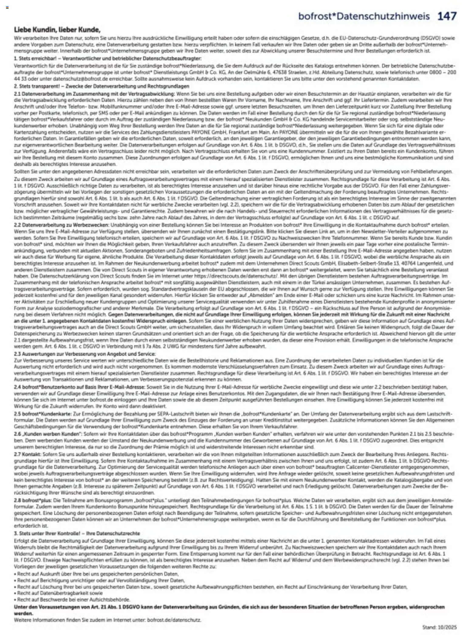 Bofrost Katalog - Seite 147 - gültig ab 06.03.2026