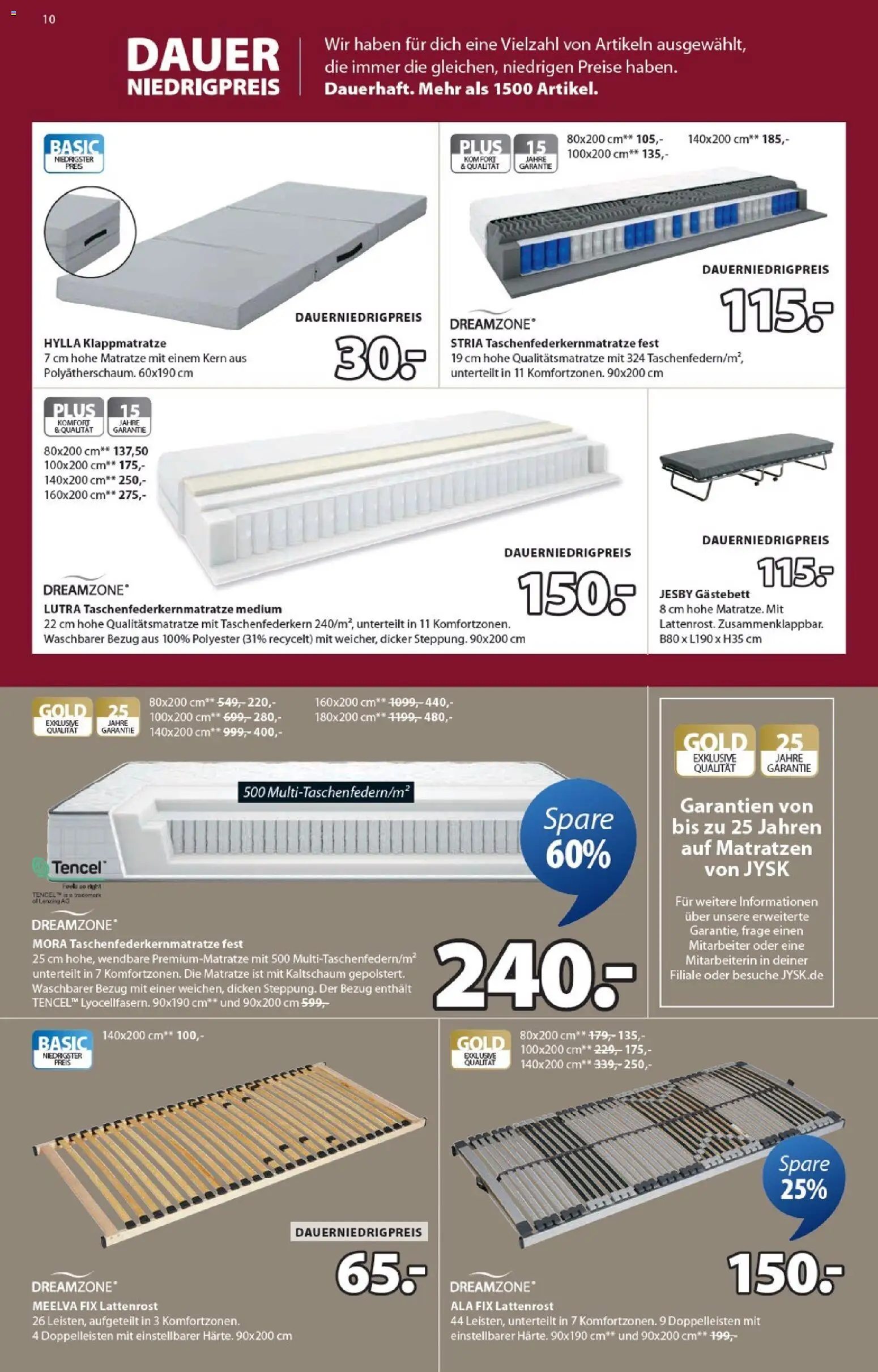 Prospekt JYSK - Seite 10 - gültig ab 22.11.2025
