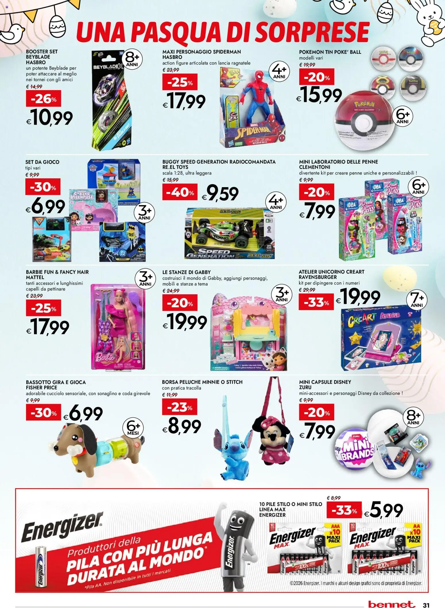 bennet volantino Pasqua - pagina 31 - valido dal 23/03/2026