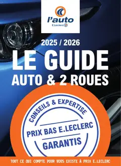 Aperçu l'auto E.Leclerc Le guide auto & 2 roues valable à partir du 22/04/2025