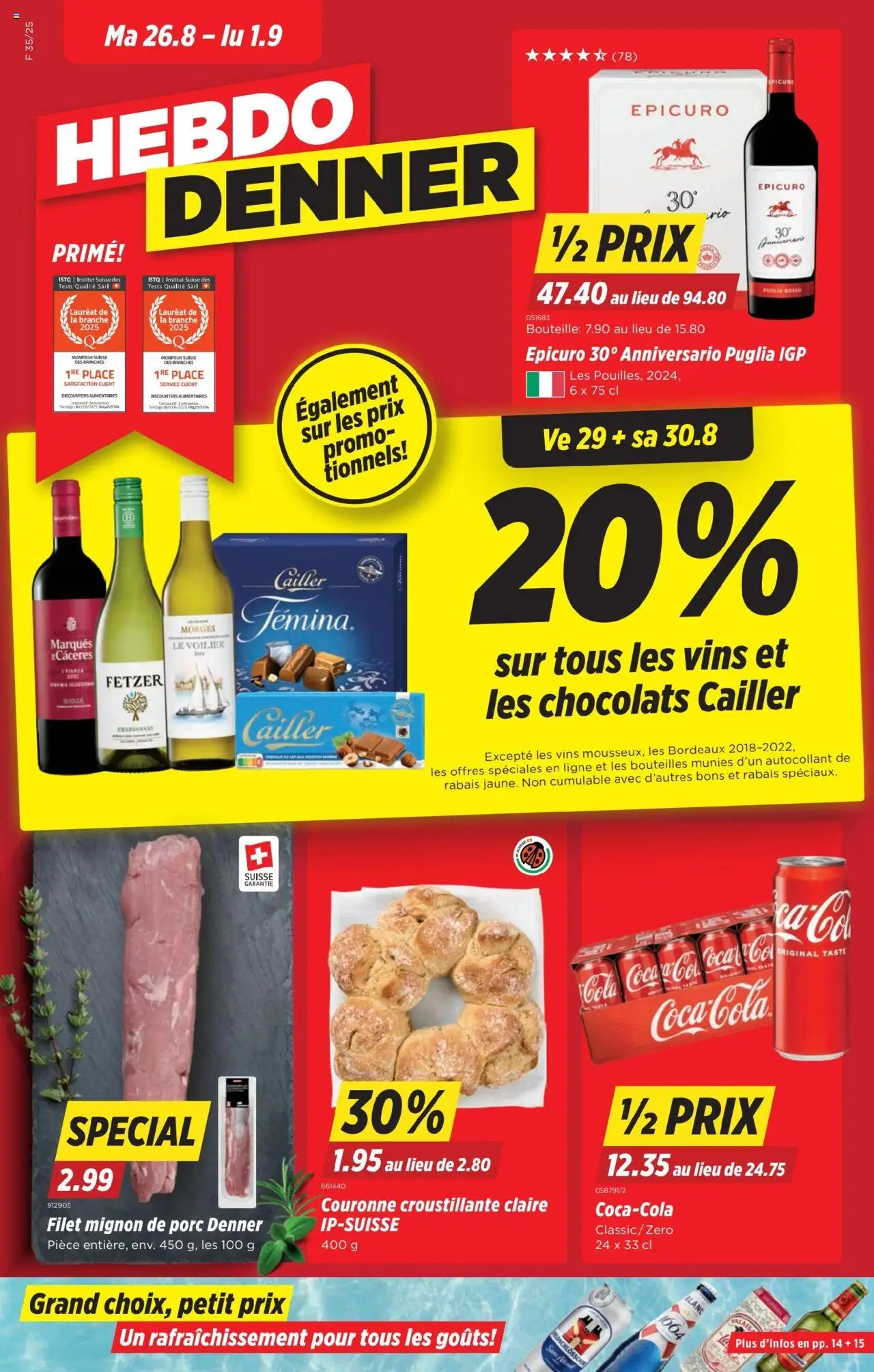 Denner Aktionen FR - Seite 1- gültig ab 26.08.2025