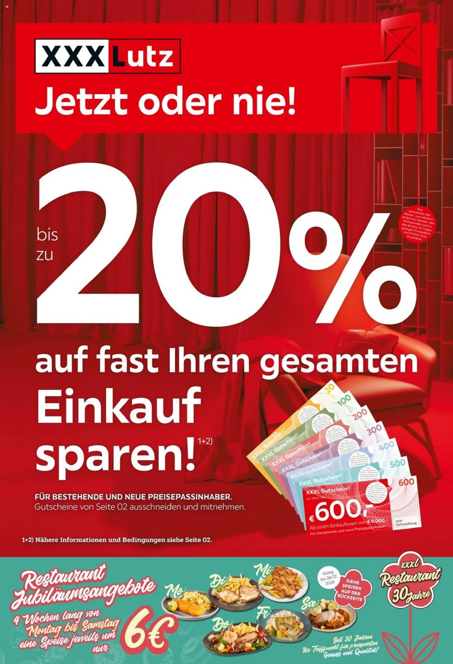 XXXLutz Jetzt oder nie - Seite 1- gültig ab 03.02.2026