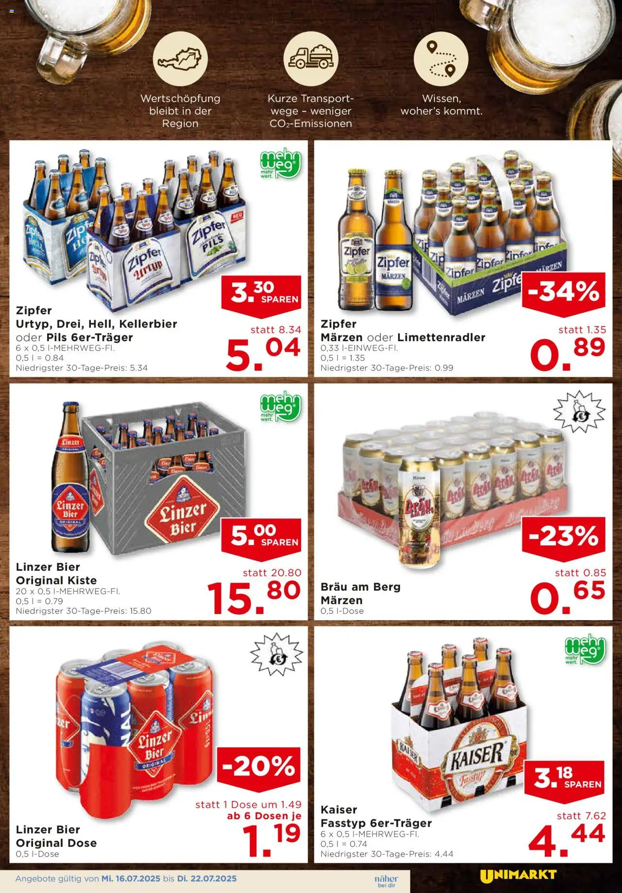 Unimarkt Zentralraum - Seite 5- gültig ab 16.07.2025