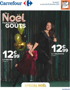 Aperçu Carrefour catalogue Textille collection festive valable à partir du 02/12/2025