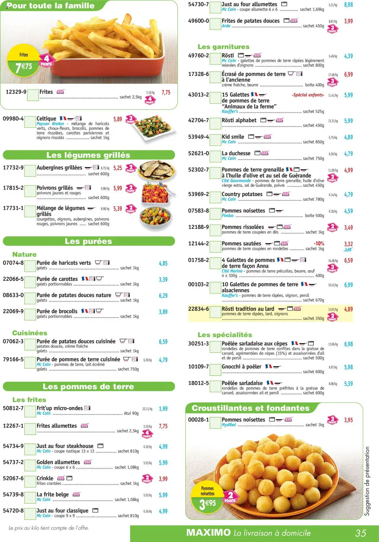Maximo catalogue - page 35 - valable à partir du 07/07/2025