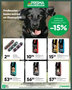Esikatselu Prisma Puutarha ja lemmikki ProBooster koiranruoat -etu voimassa alkaen 02/03/2026