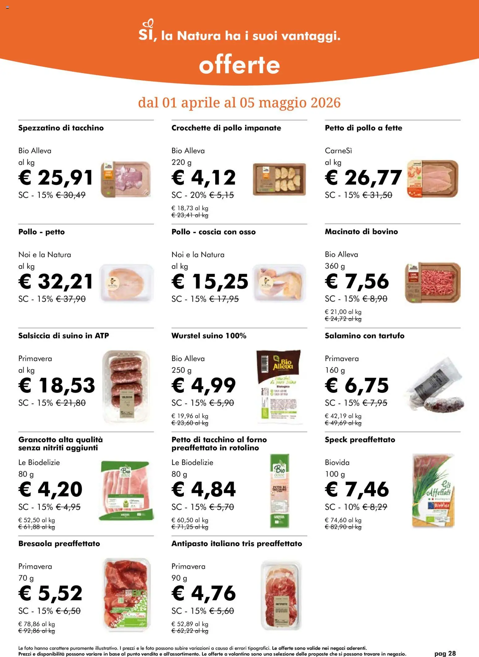 Natura Sì volantino - pagina 28 - valido dal 01/04/2026