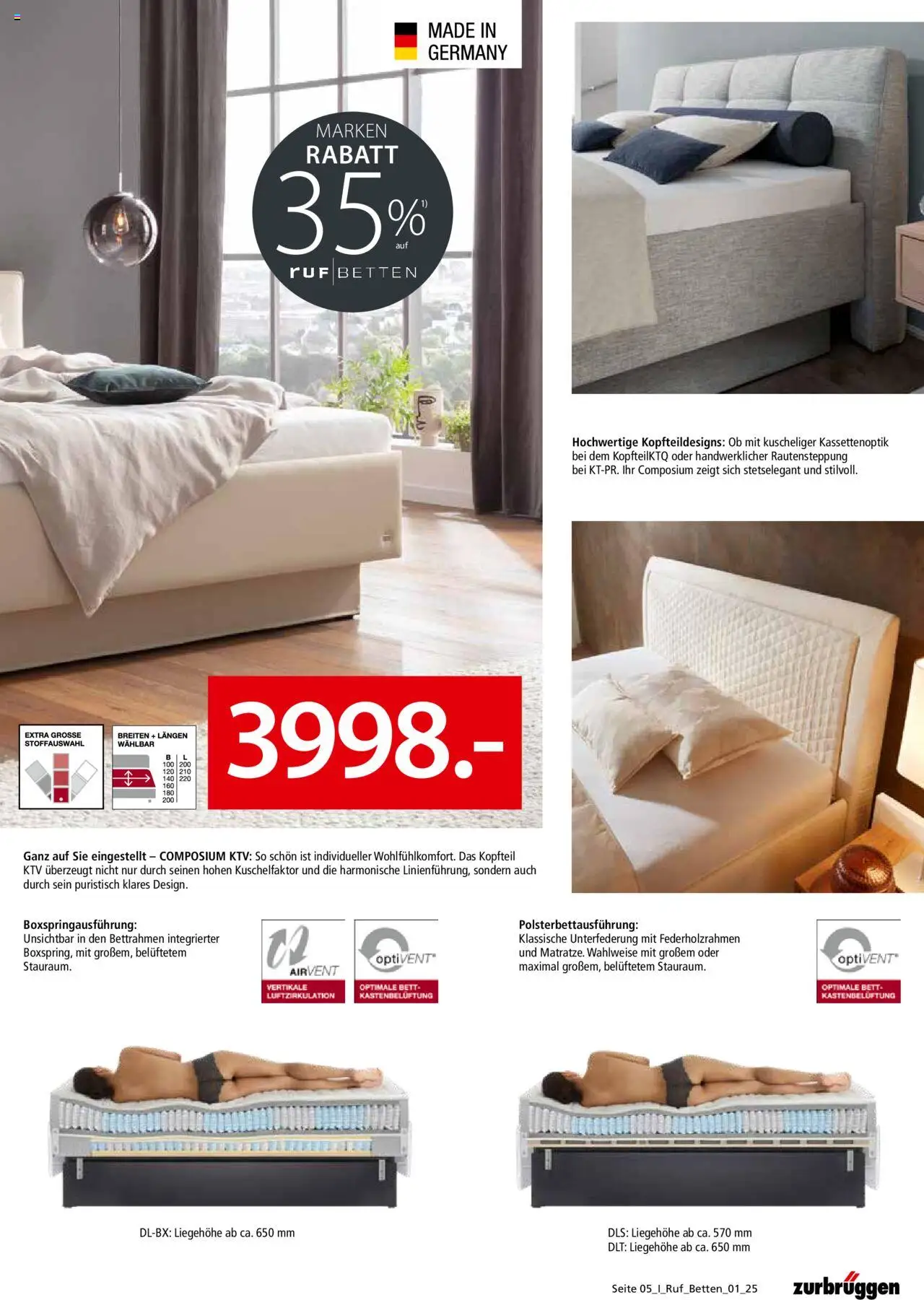 Zurbrüggen - Ruf Betten Spezial - Seite 5 - gültig ab 28.05.2025
