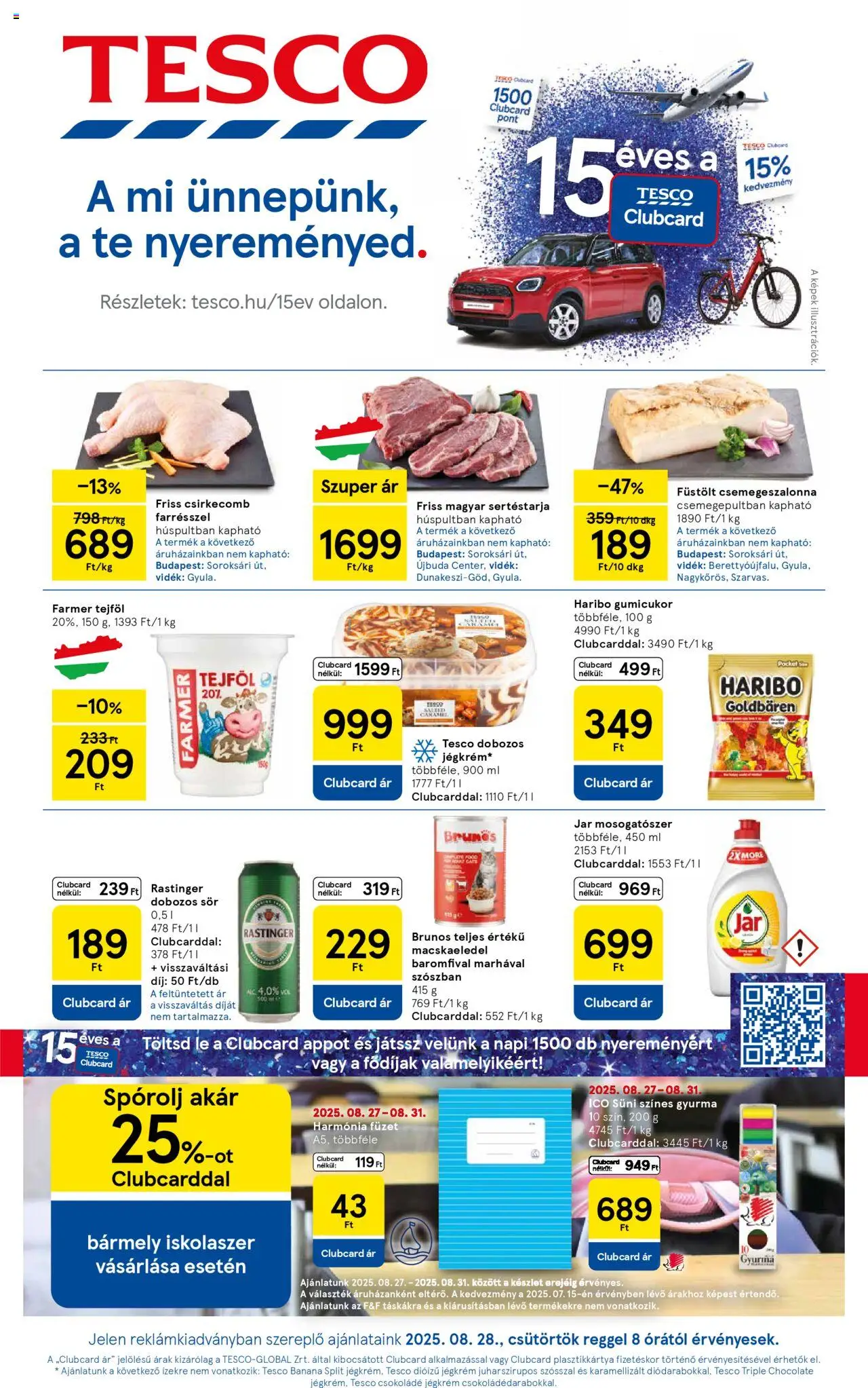 Tesco Hipermarket - Akciós újság  - 1oldal - érvényes 2025.08.28.-tól