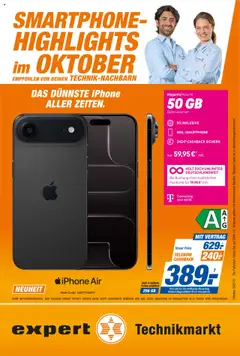 Vorschau Expert Smarthphone Highlights im Oktober gültig ab 01.10.2025