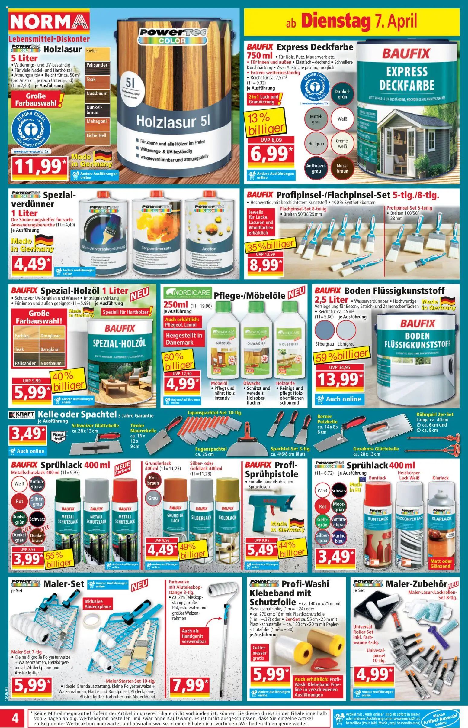 Norma Flugblatt - page 4- valid from 07.04.2026