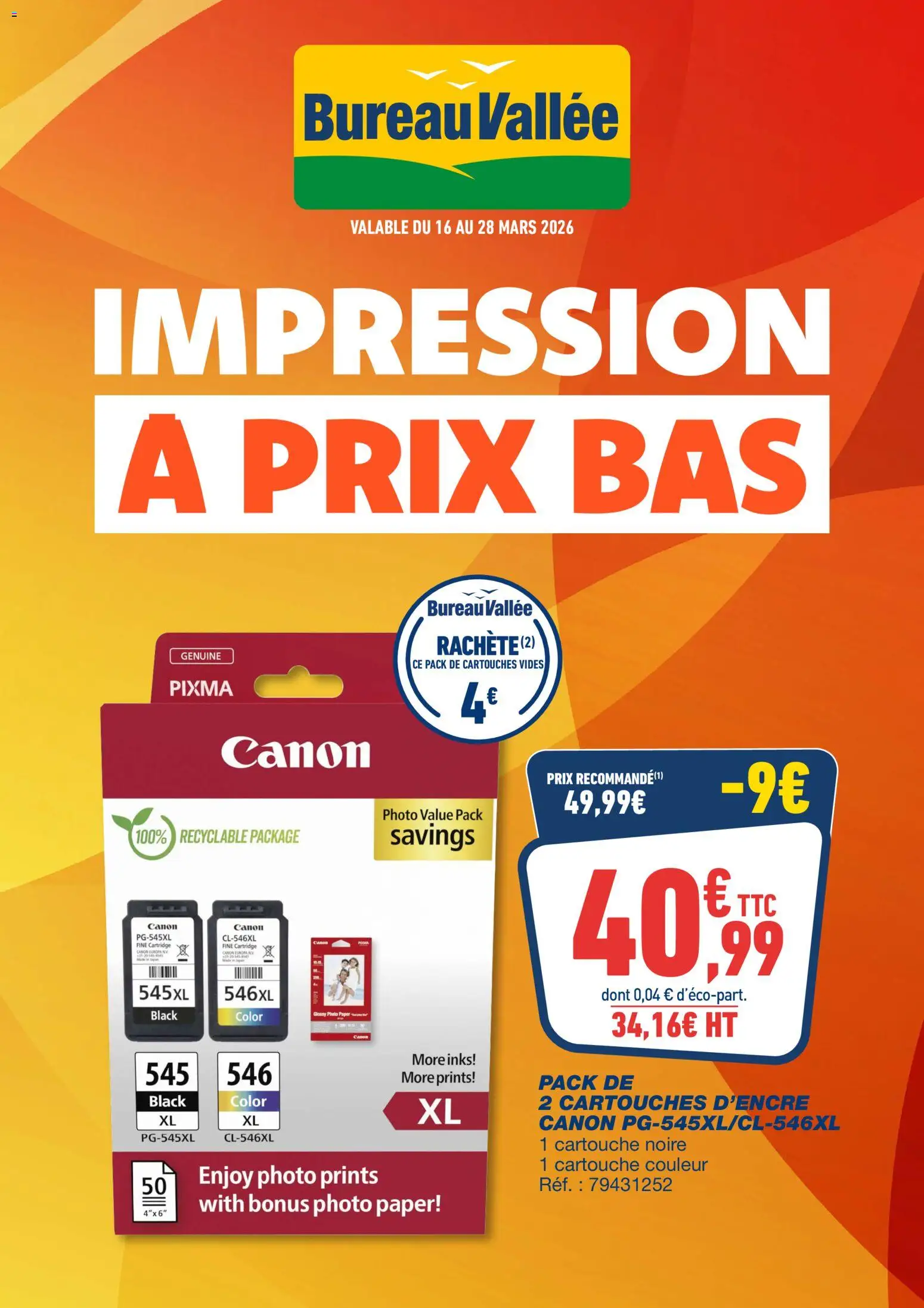 Bureau Vallée catalogue - page 1 - valable à partir du 15/03/2026