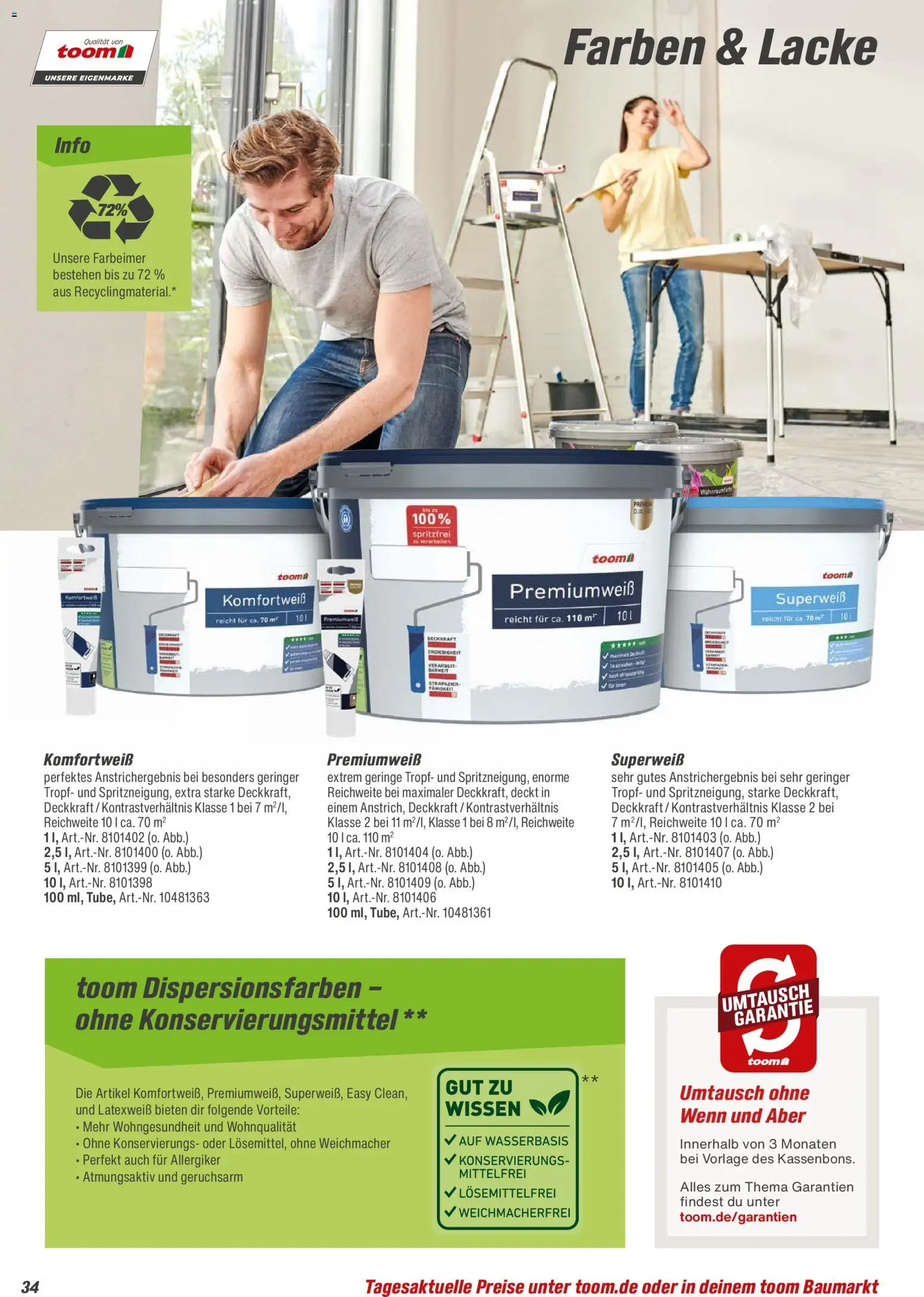 Toom Baumarkt  Wohnen & Haushalt 2026 - Seite 34 - gültig ab 01.01.2026