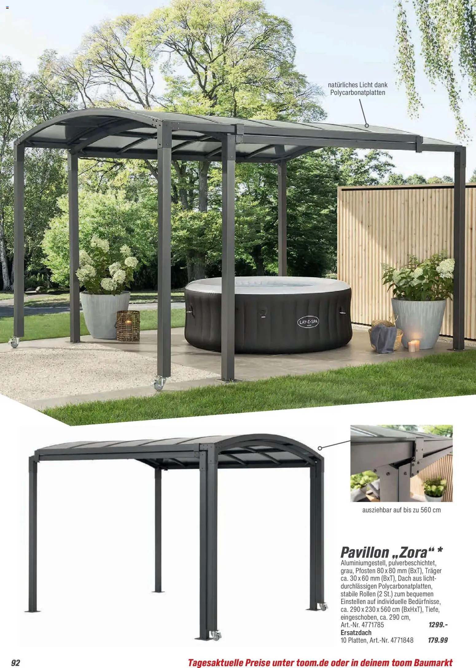 Toom Baumarkt  Gartenmöbel & Solar-Leuchten 2026 - Seite 92 - gültig ab 01.01.2026