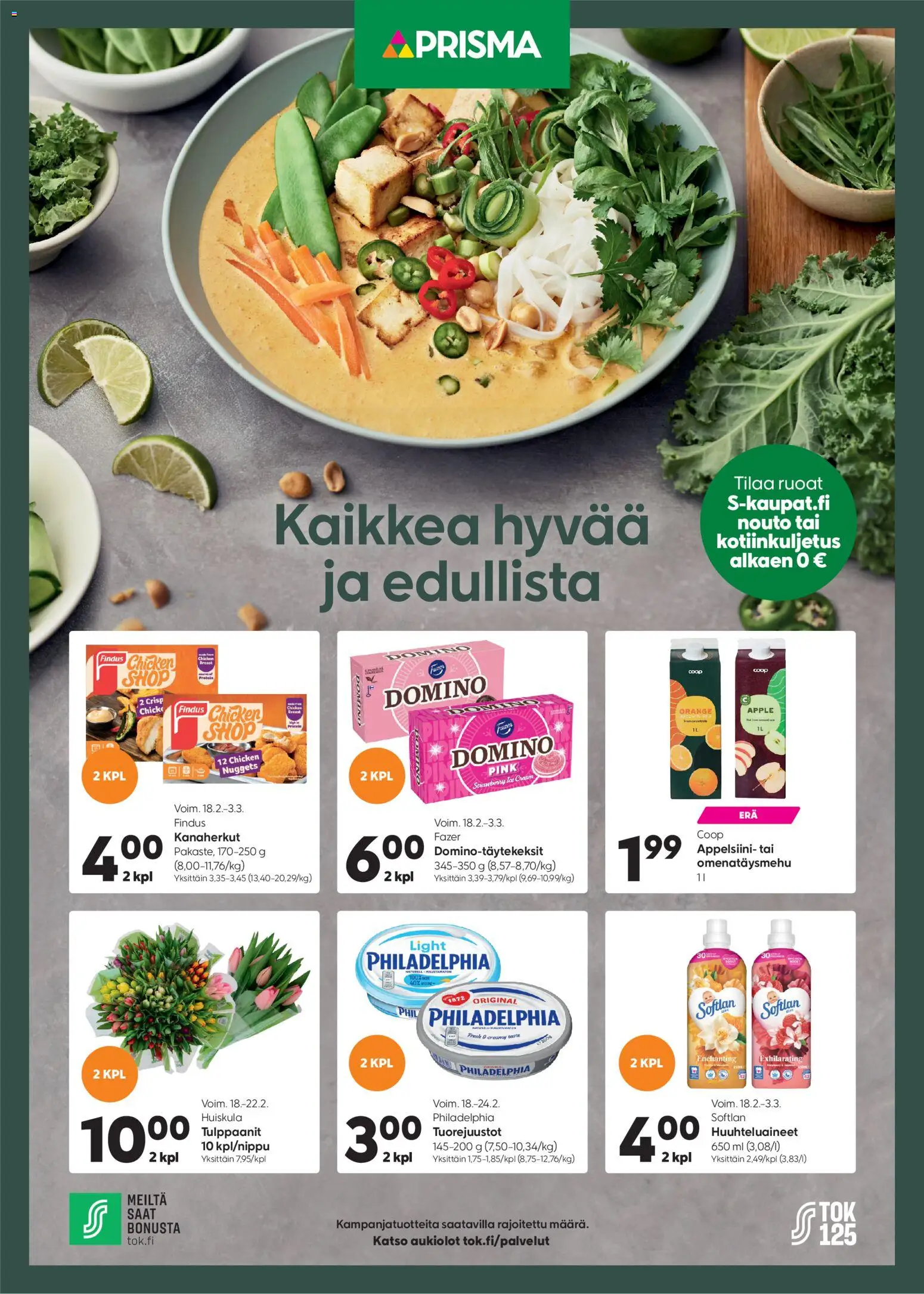 Prisma tarjoukset - sivu 1- voimassa alkaen 18/02/2026