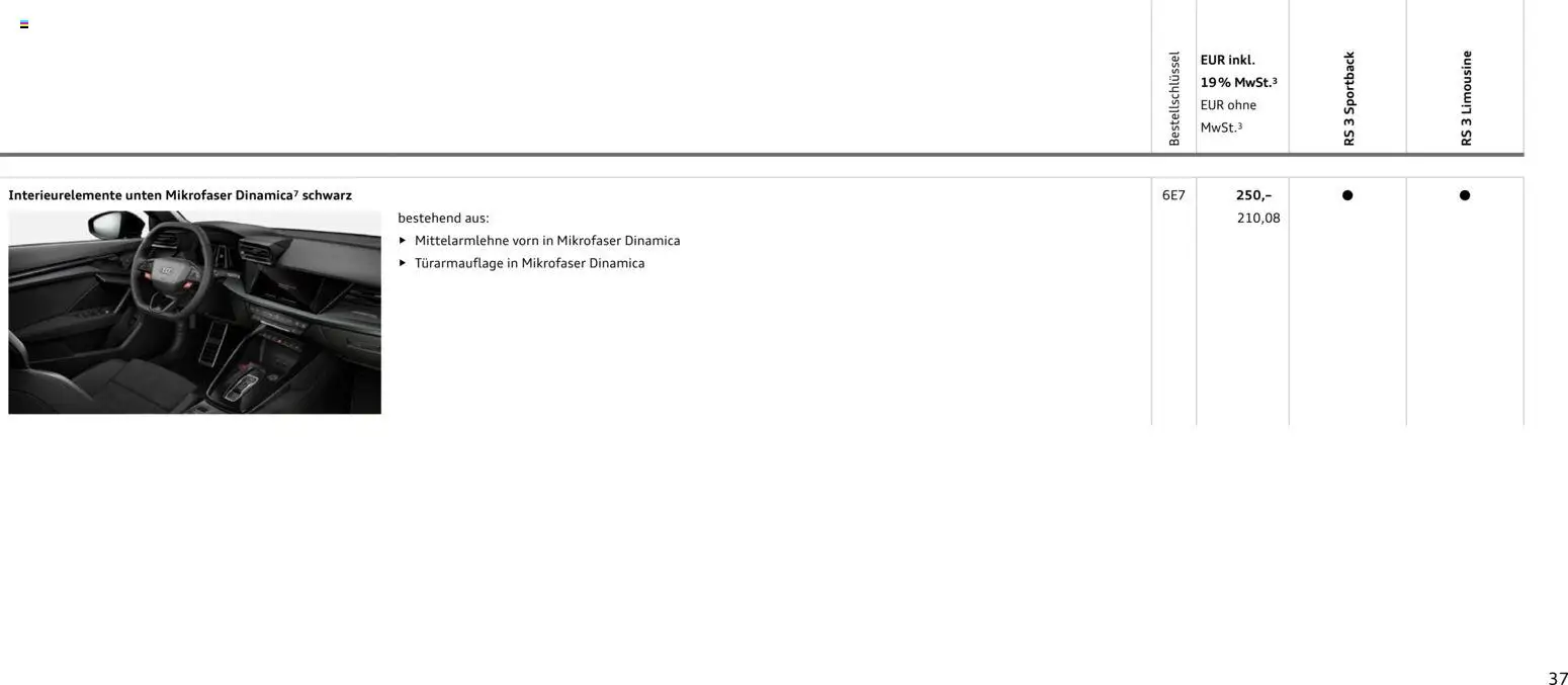 Audi RS 3 Sportback / RS 3 Limousine - Seite 37 - gültig ab 28.10.2025