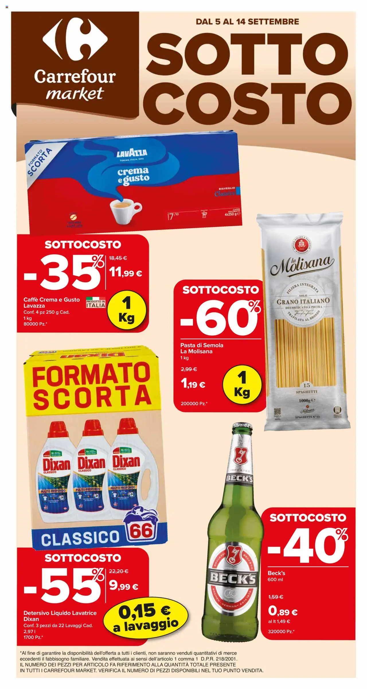 Carrefour	Market catalogo - pagina 1 - valido dal 05/09/2025