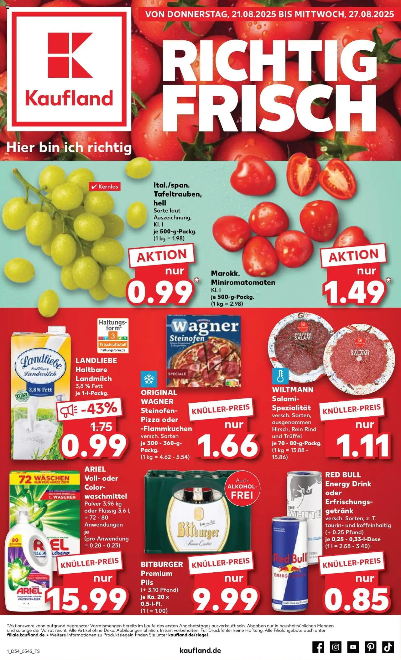 Kaufland Prospekt 	 - Seite 1 - gültig ab 21.08.2025