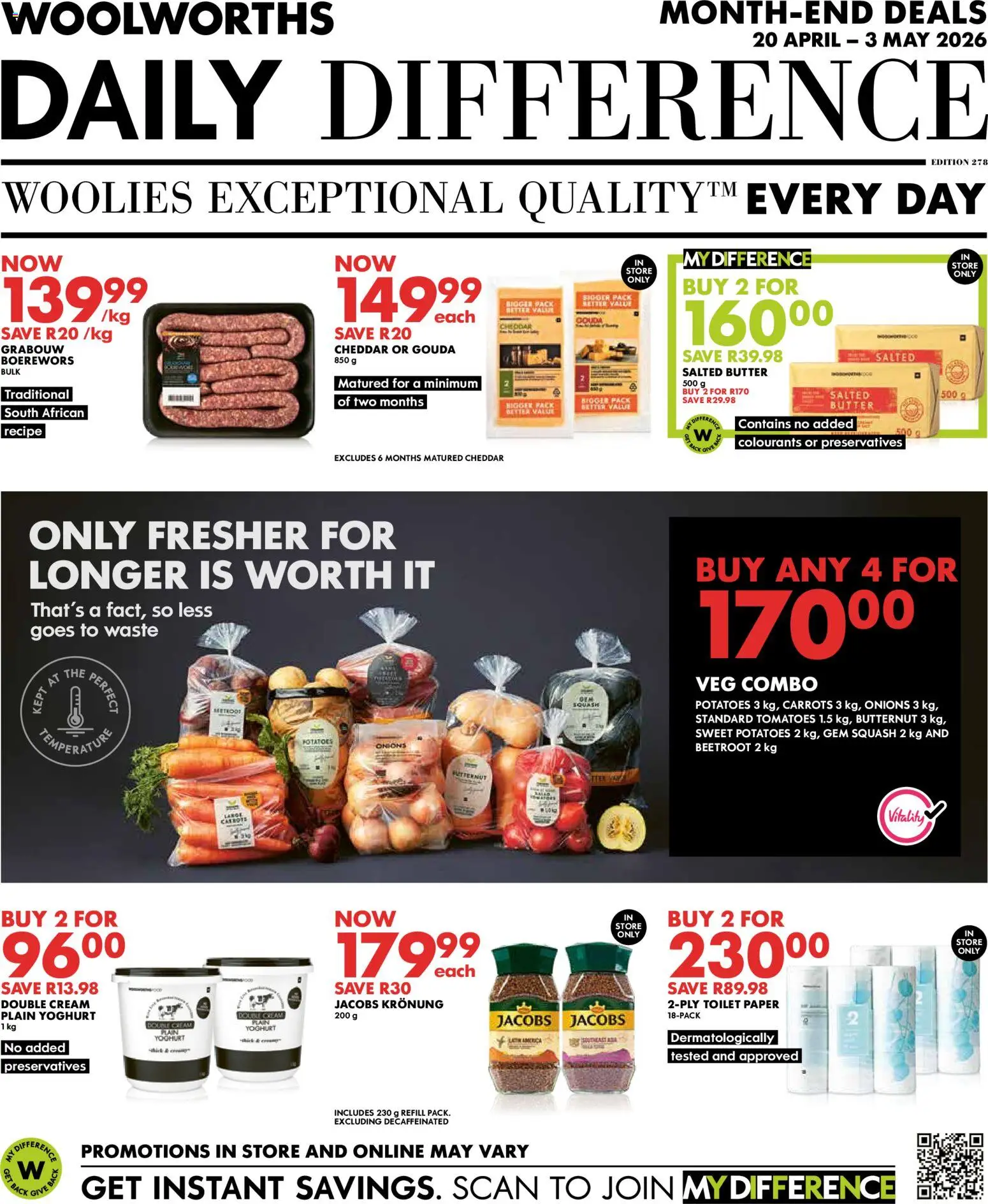 Woolworths Specials - page 1- valid from 20/04/2026