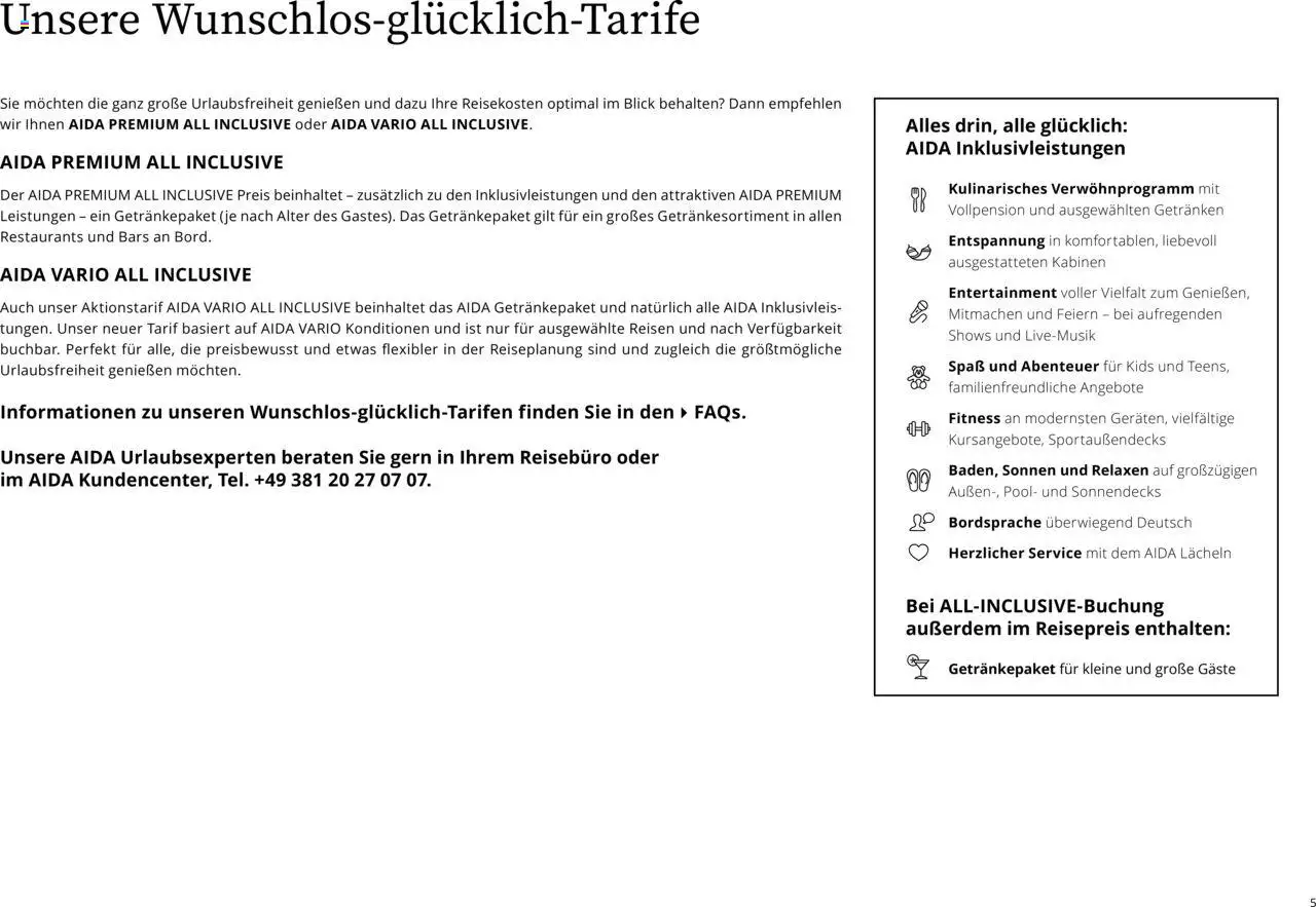 Aida Sommer 2026 - Seite 5 - gültig ab 01.03.2026