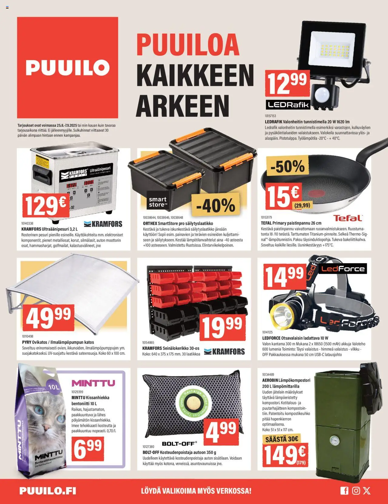 Puuilo tarjoukset - sivu 1- voimassa alkaen 25/08/2025