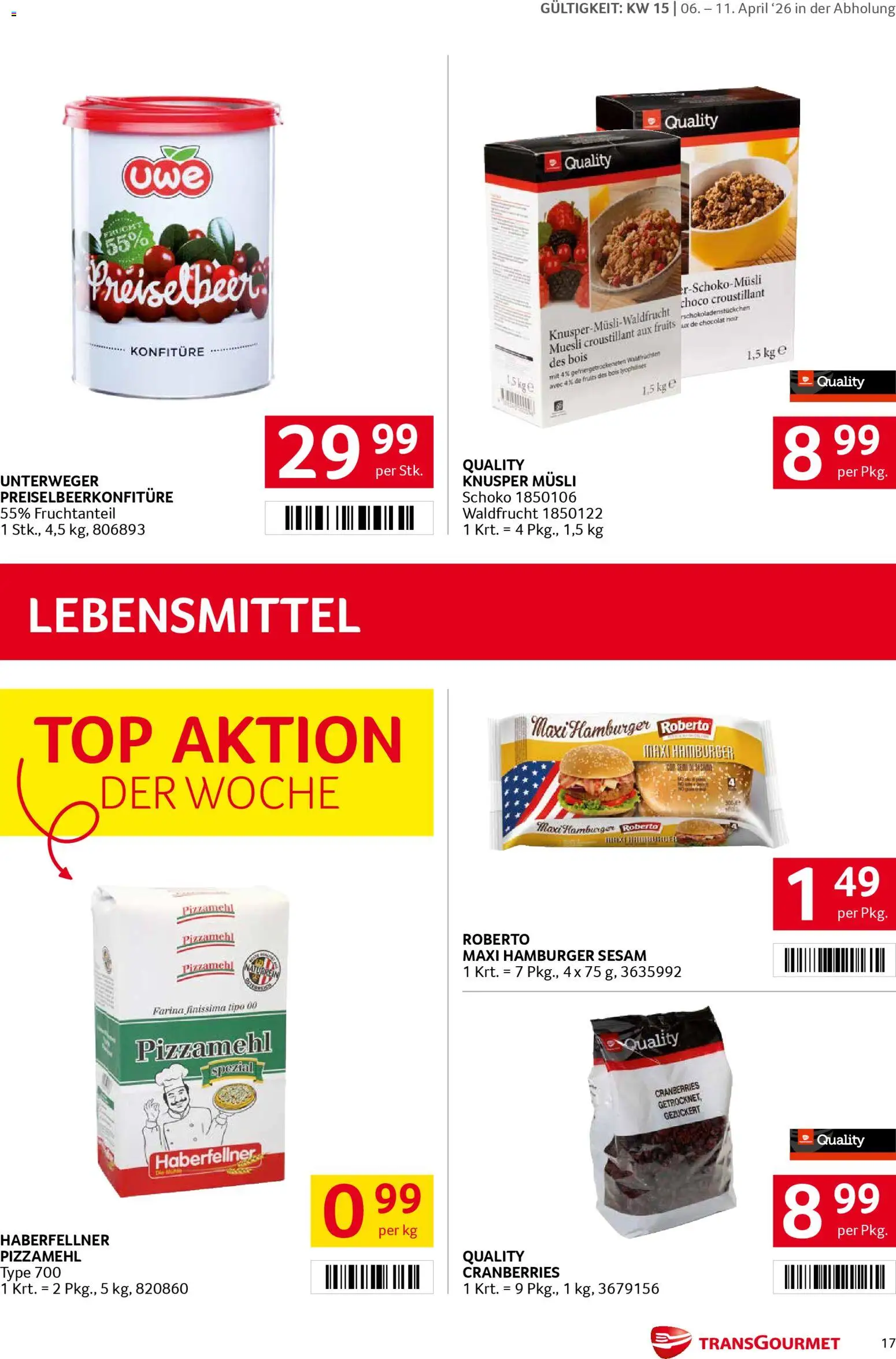 Transgourmet Flugblatt - page 17- valid from 06.04.2026