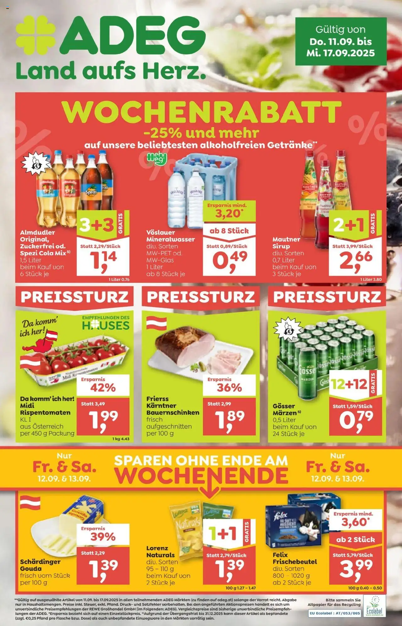ADEG Vorarlberg - Seite 1- gültig ab 11.09.2025