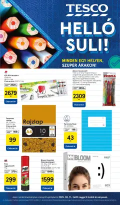 Előnézet Tesco Helló Suli érvényes 2025.08.11.-tól