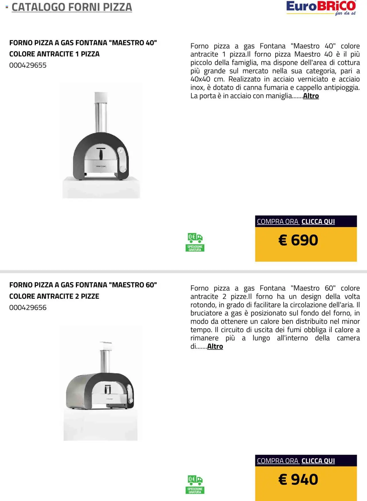Eurobrico Forni Pizza catalogo - pagina 27 - valido dal 23/07/2025