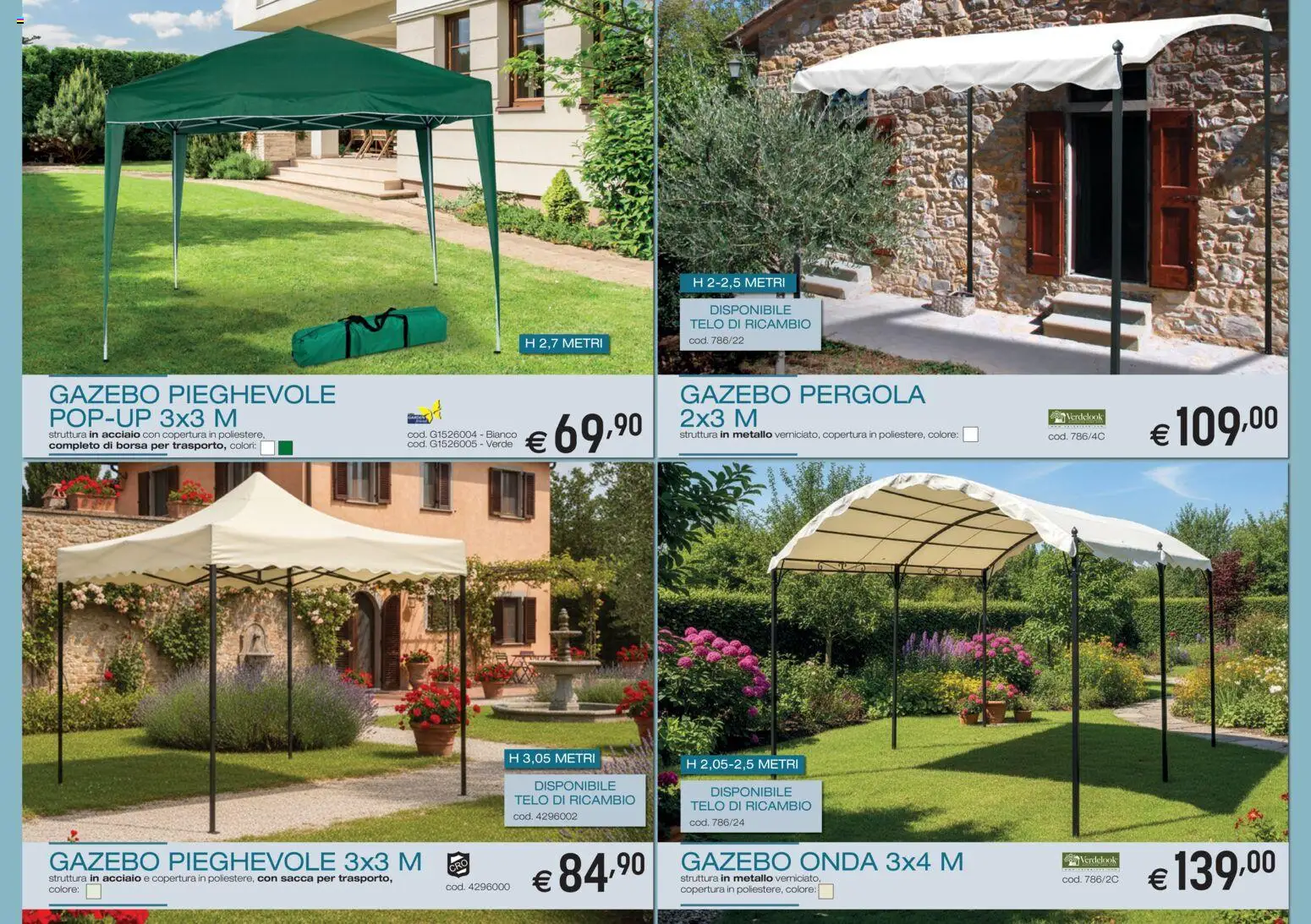 Brico OK volantino Ombrelloni, Gazebo, Tende da Sole - pagina 8 - valido dal 05/03/2026