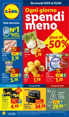 Anteprima Lidl volantino valida dal 09/03/2026