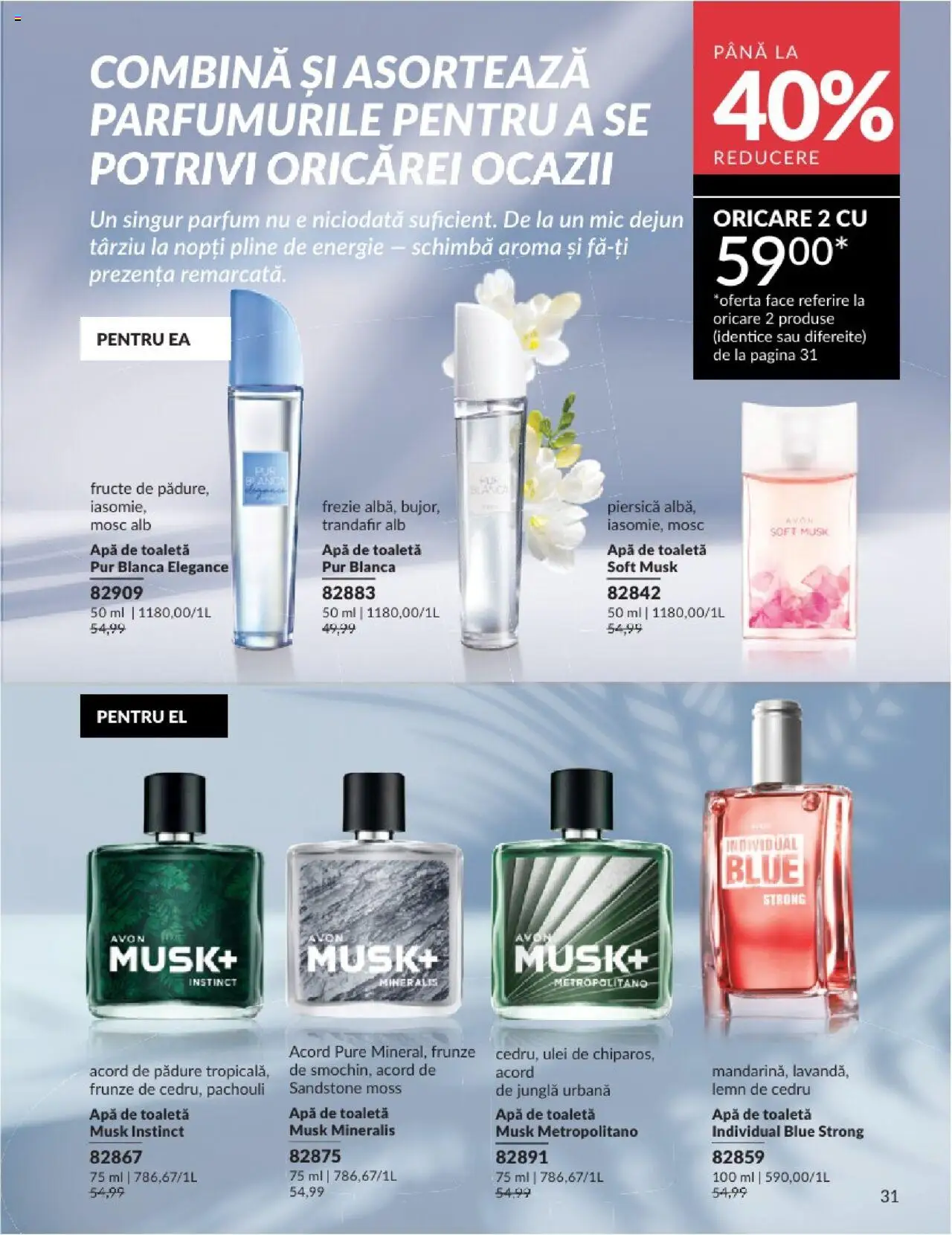 Catalog Avon - Mini Broșură - pagina 31- valabil de la 01.07.2025