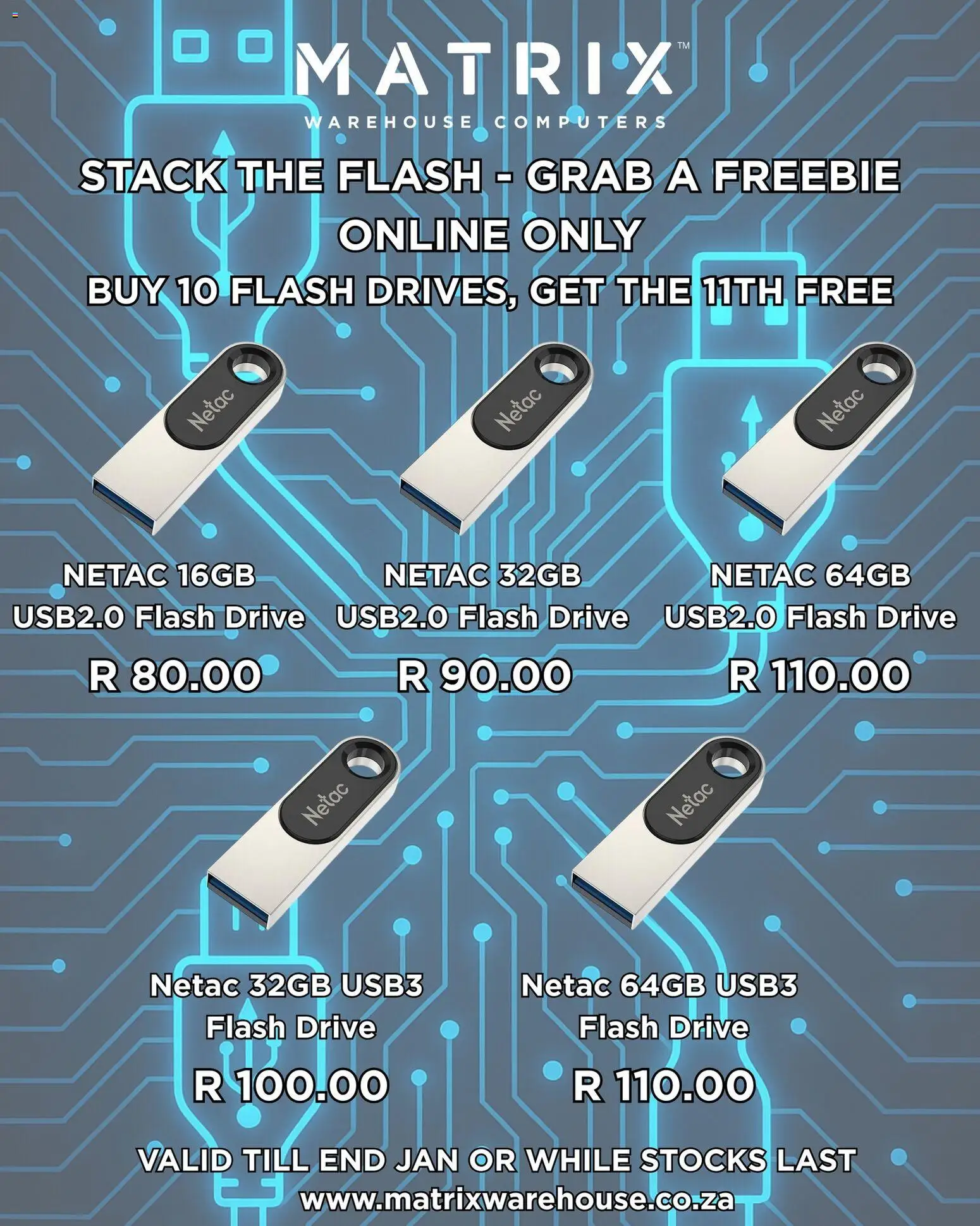 Matrix Warehouse Netac Flash Drives  - page 1- valid from 22/01/2026