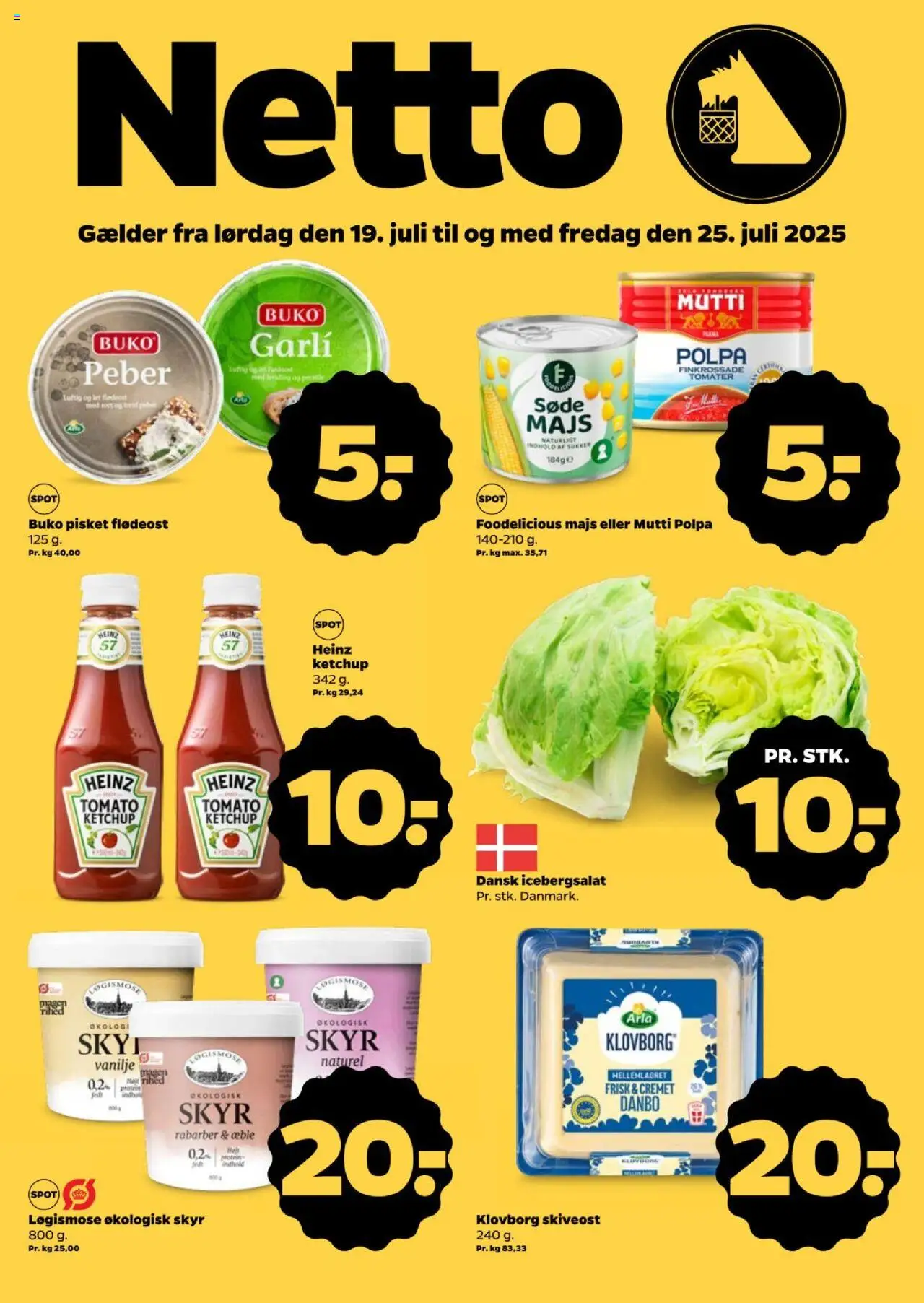 Netto - Tilbudsavis - side 1- gyldig fra 19/07/2025