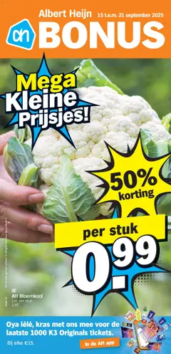 Albert Heijn folder week  / de la semaine 38 geldig vanaf 15/09/2025