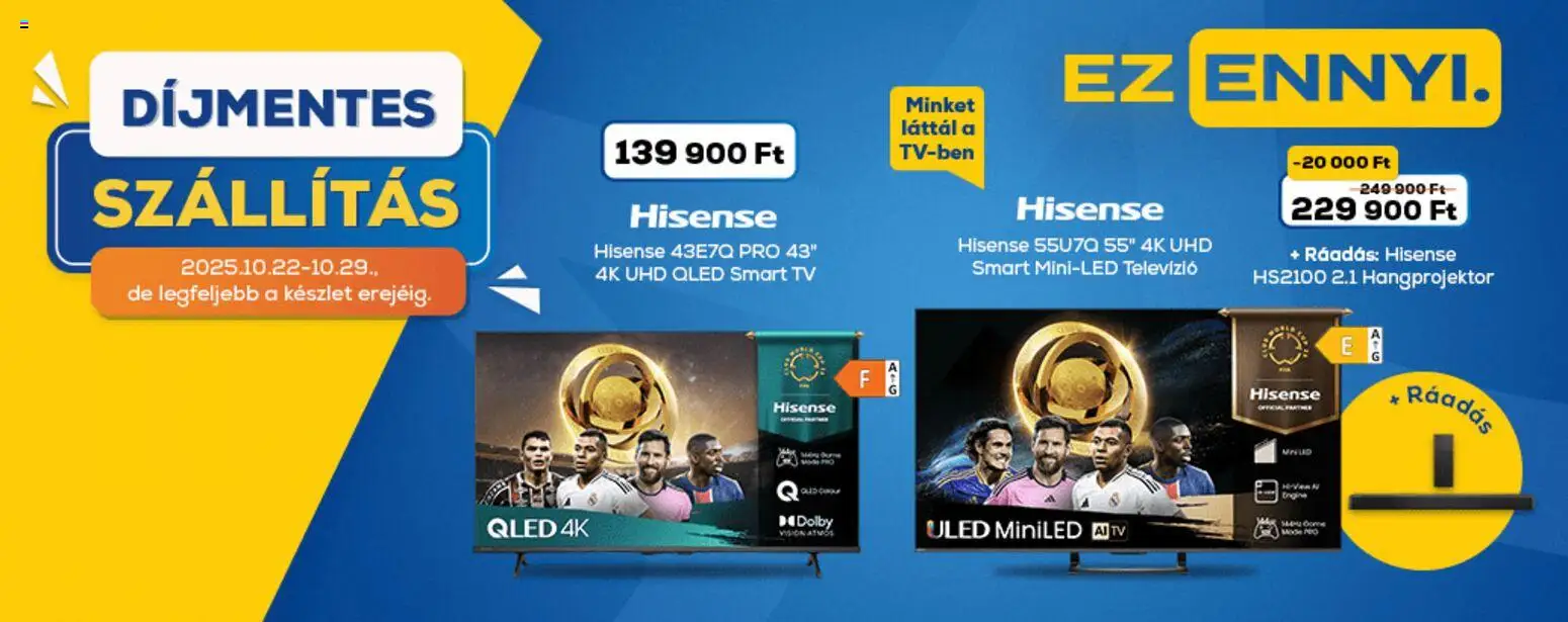 Euronics Akciós újság - 1oldal - érvényes 2025.10.22.-tól