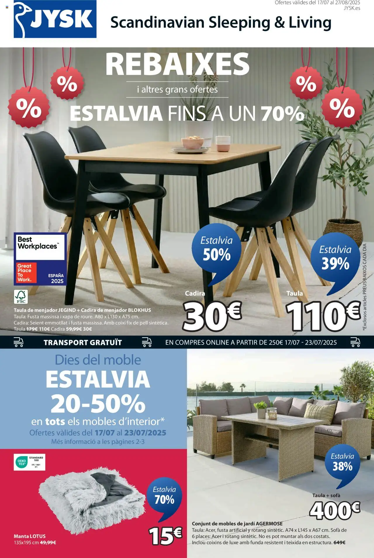 JYSK Grans ofertes - Página de 1 - Válido desde 17/07/2025