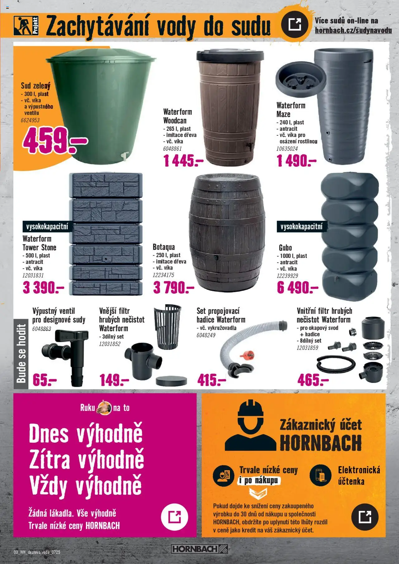 HORNBACH leták - Dešťová voda - strana 3- platný od 16.07.2025