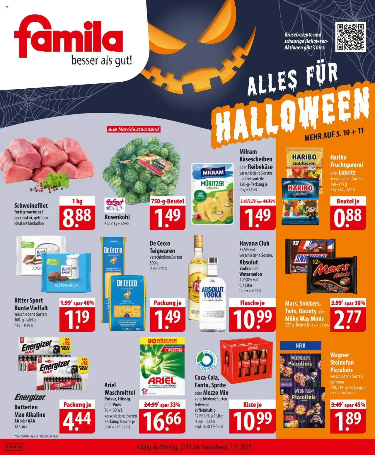 Famila Prospekt 	 - Seite 1 - gültig ab 27.10.2025