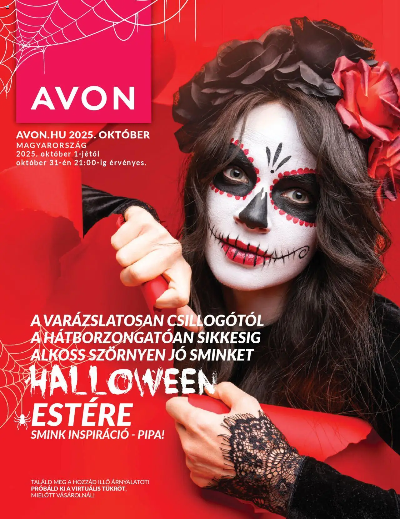 AVON katalógus Halloween - 1oldal - érvényes 2025.10.01.-tól