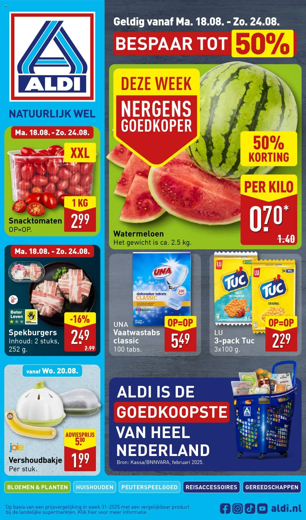 Aldi - Folder week 34 - pagina 1- geldig vanaf 18-08-2025