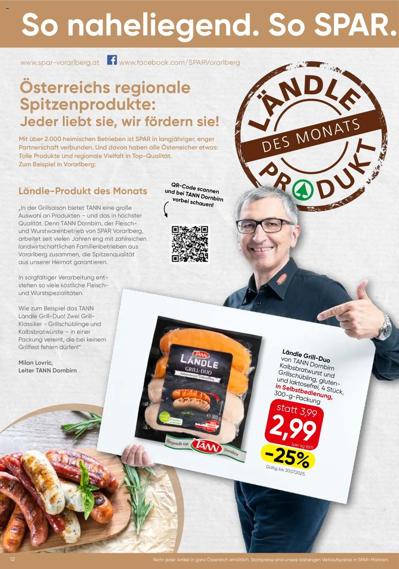 Spar Flugbatt - Vorarlberg - Seite 12- gültig ab 17.07.2025