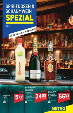 Vorschau Metro  Wein und Spirituosen Spezial gültig ab 22.01.2026