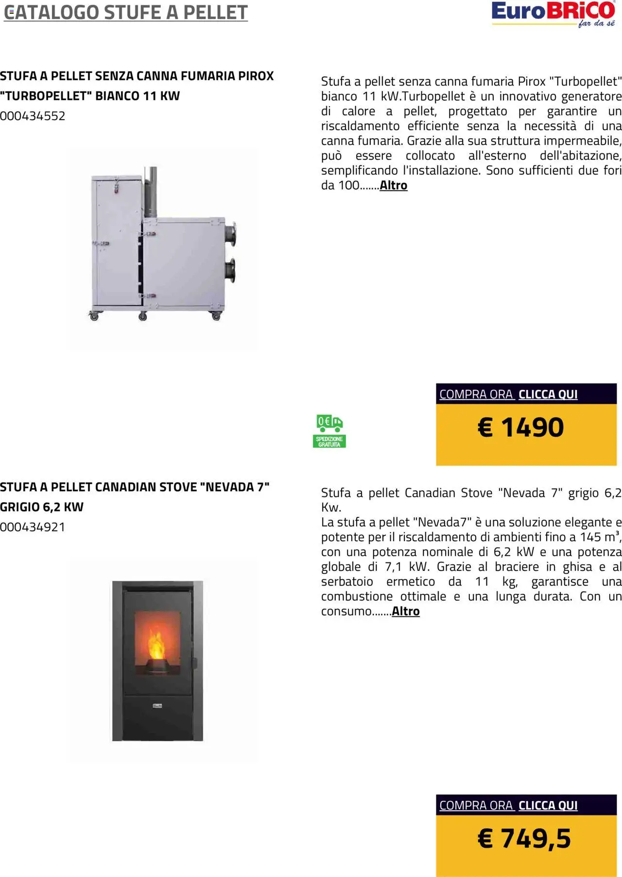 Eurobrico Stufe a Pellet catalogo - pagina 49 - valido dal 23/07/2025