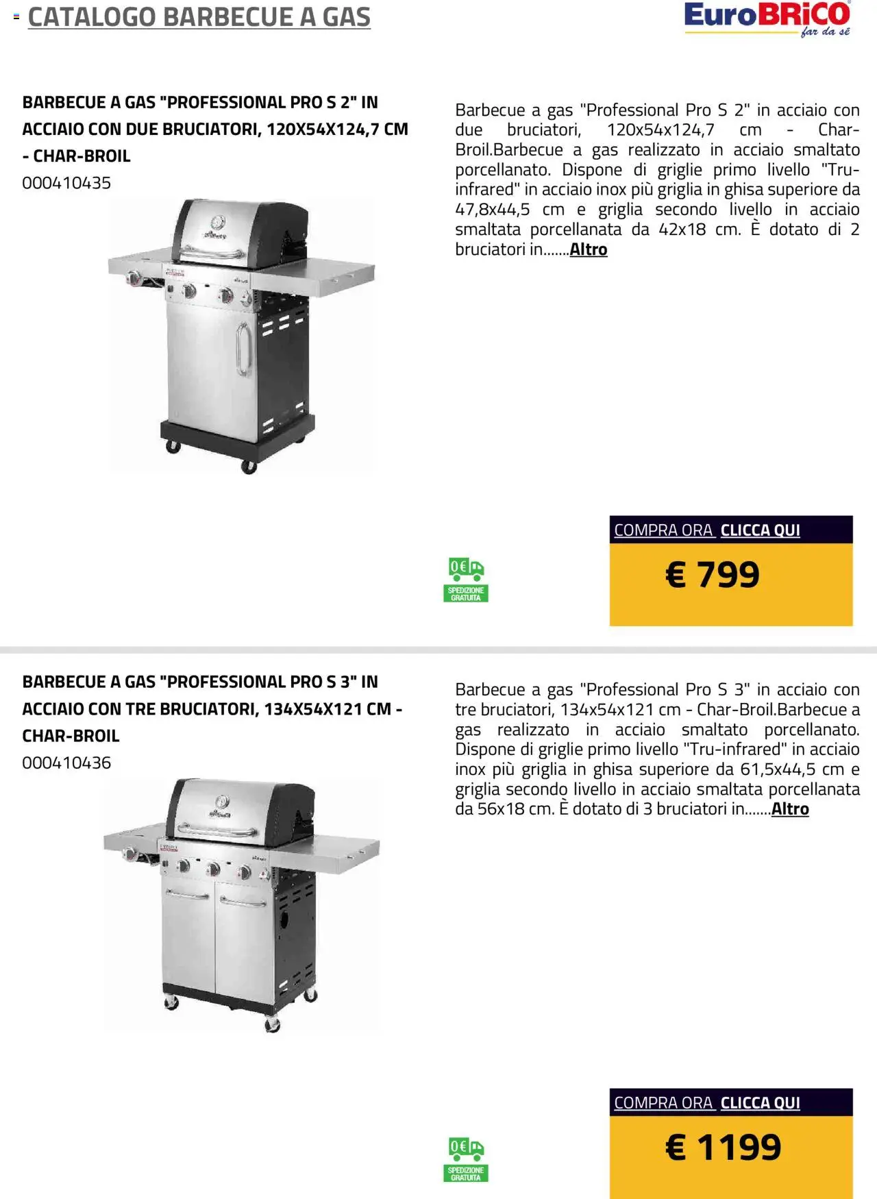 Eurobrico Barbecue a Gas catalogo - pagina 36 - valido dal 23/07/2025