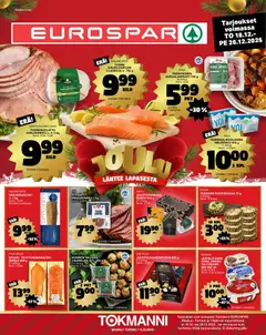 Esikatselu Tokmanni - EUROSPAR voimassa alkaen 18/12/2025