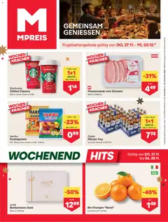 Vorschau MPREIS Flugblatt gültig ab 27.11.2025
