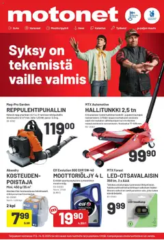 Esikatselu Motonet tarjoukset voimassa alkaen 17/09/2025
