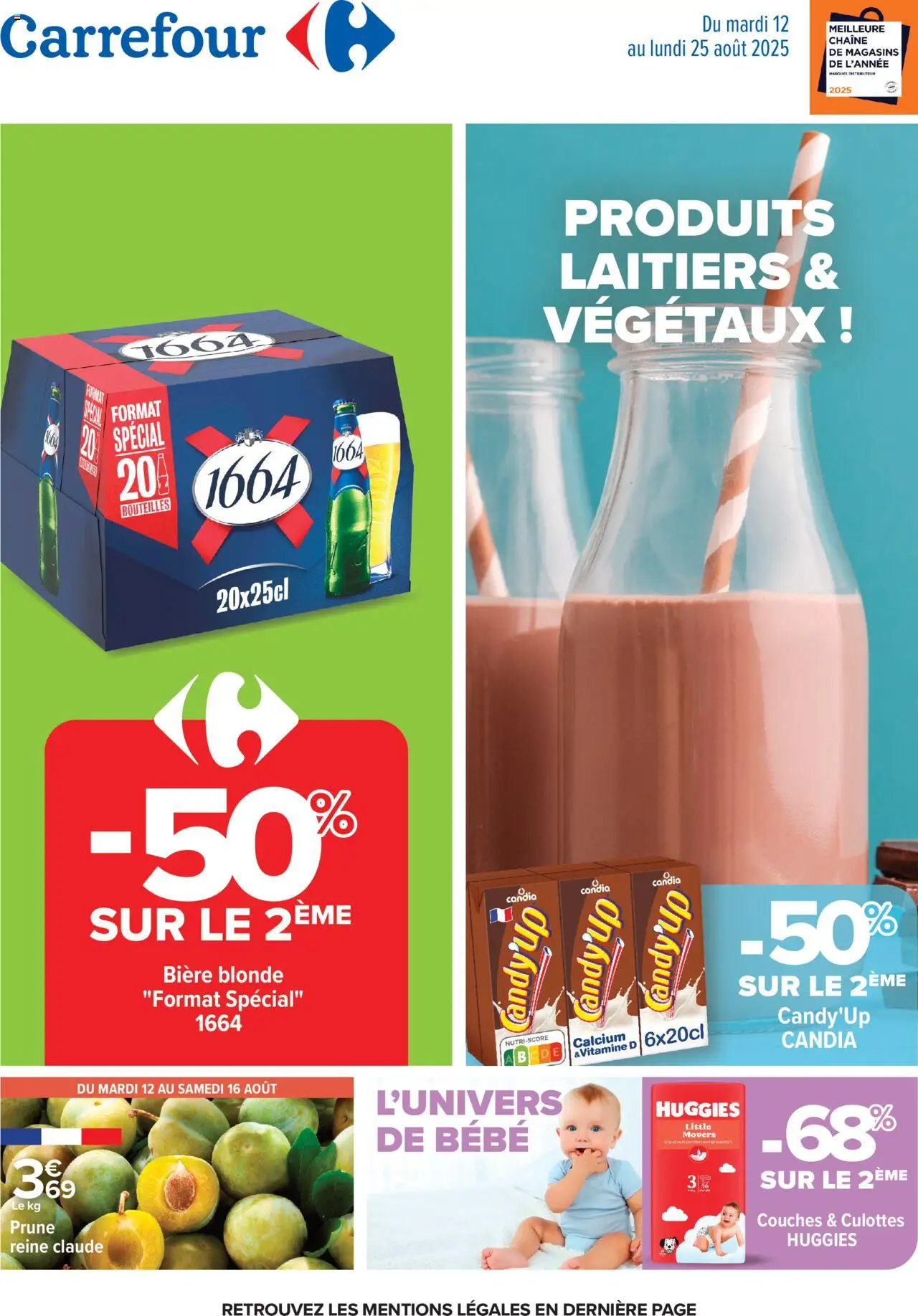Carrefour catalogue de la semaine 33 - page 1 - valable à partir du 12/08/2025